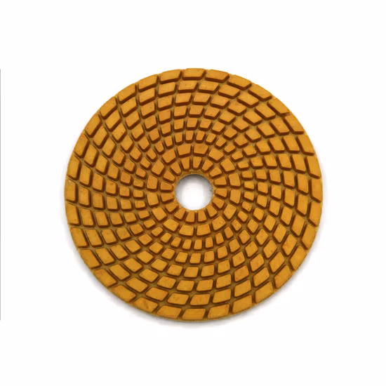 Almofadas de polimento flexíveis de diamante úmido profissional de melhor qualidade com 7 etapas para cerâmica de mármore de granito