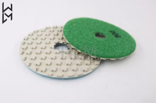 Almofadas de polimento de diamante seco de 80 mm afiadas para concreto super piso mó esmeril epóxi moedor pesado