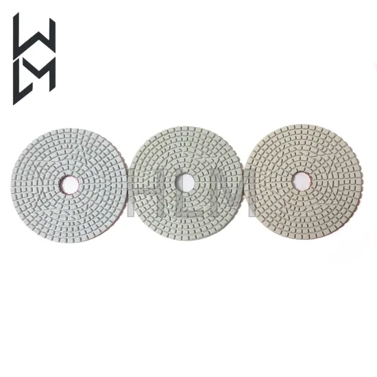 Conjunto de almofadas de polimento de diamante de 3 polegadas Kit de polimento úmido / seco 10 unidades 50 #
